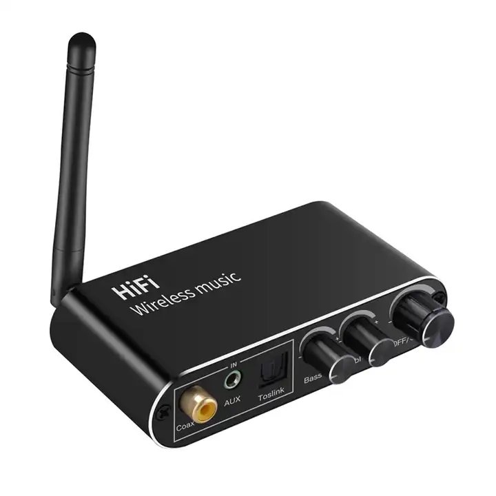 T01 Digital to Analog Audio Converter 5.0 Bluetooth Receiver DAC Wireless Audio Adapter With Optical/Coaxial to RCA